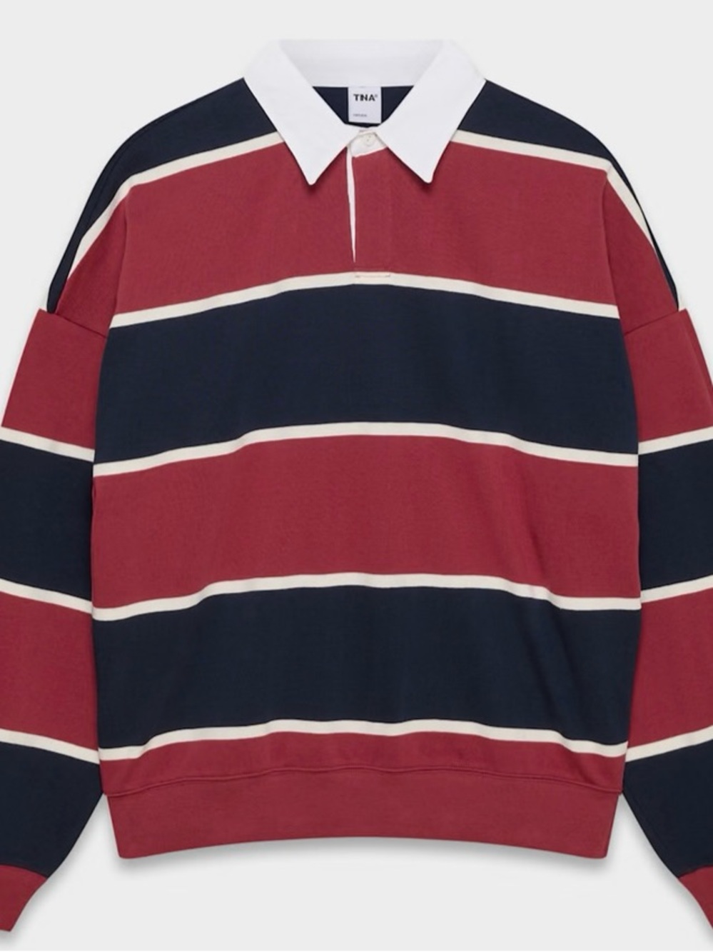 Aritzia- Lomu Striped Rugby Polo